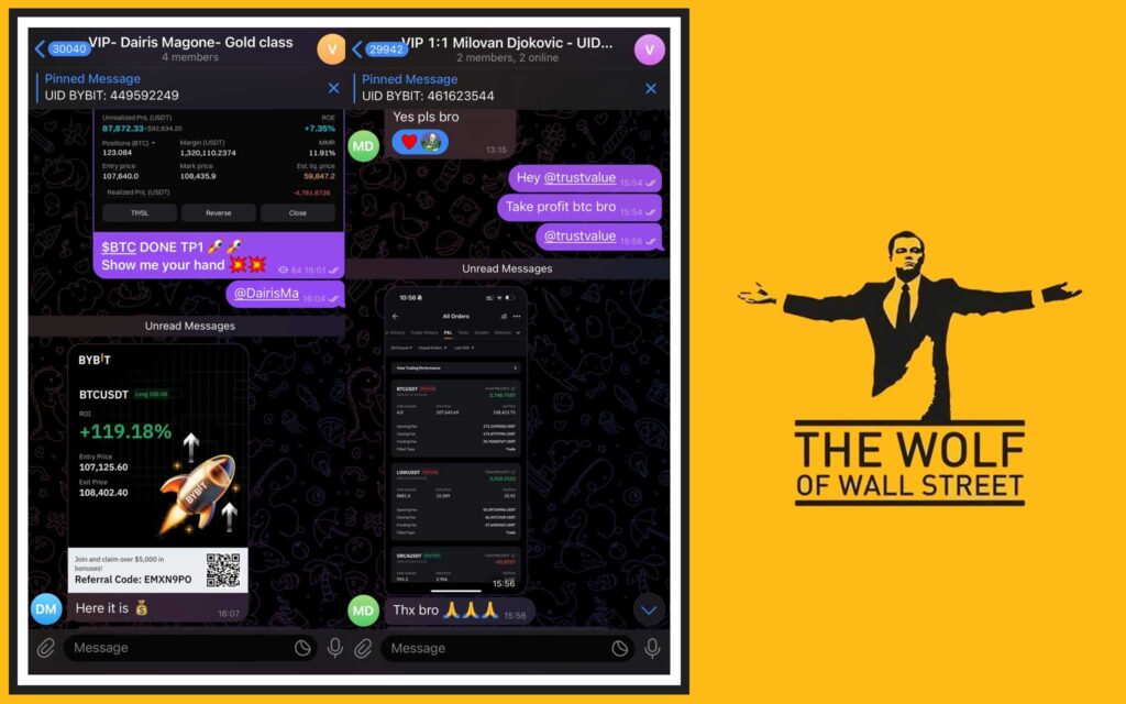 The Wolf Of Wall Street Crypto Trading Community