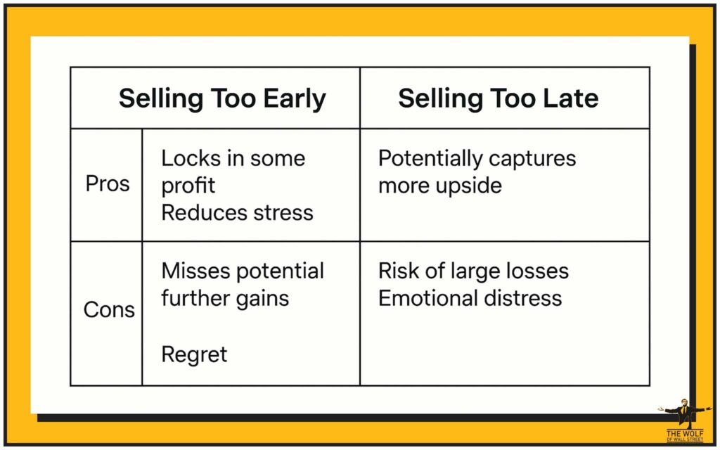 Risks of Timing: Selling Too Early vs. Too Late
