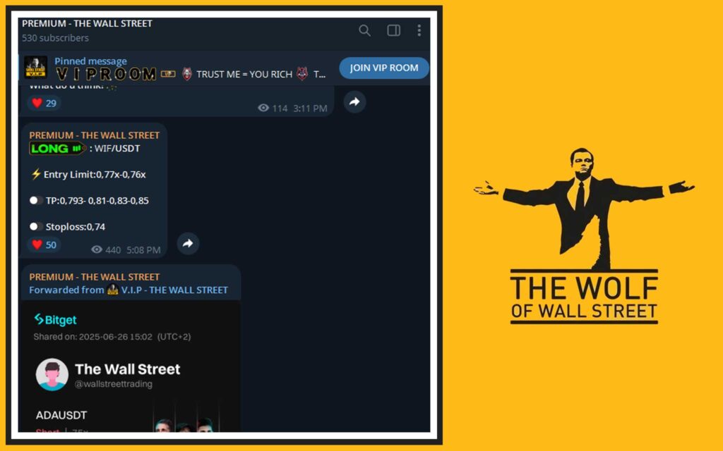 The Wolf Of Wall Street crypto trading community