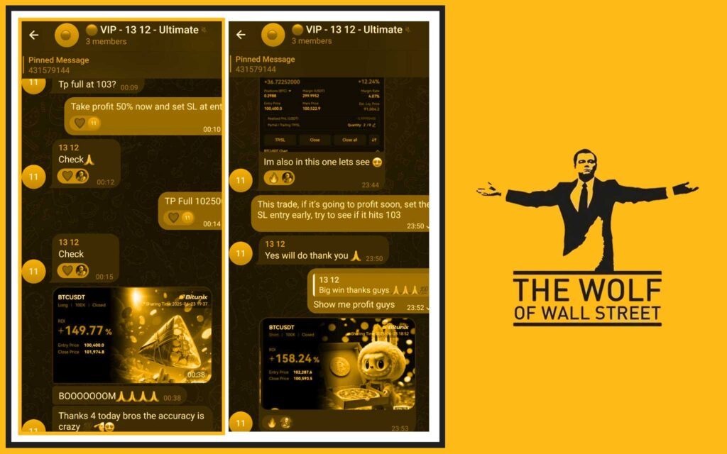 The Wolf Of Wall Street crypto trading community