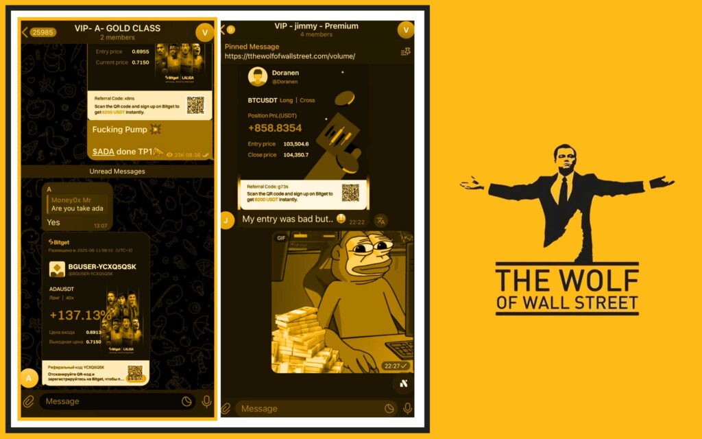 The Wolf Of Wall Street crypto trading community