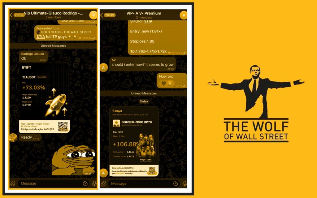The Wolf Of Wall Street crypto trading community