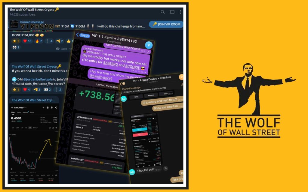 The Wolf Of Wall Street crypto trading community
