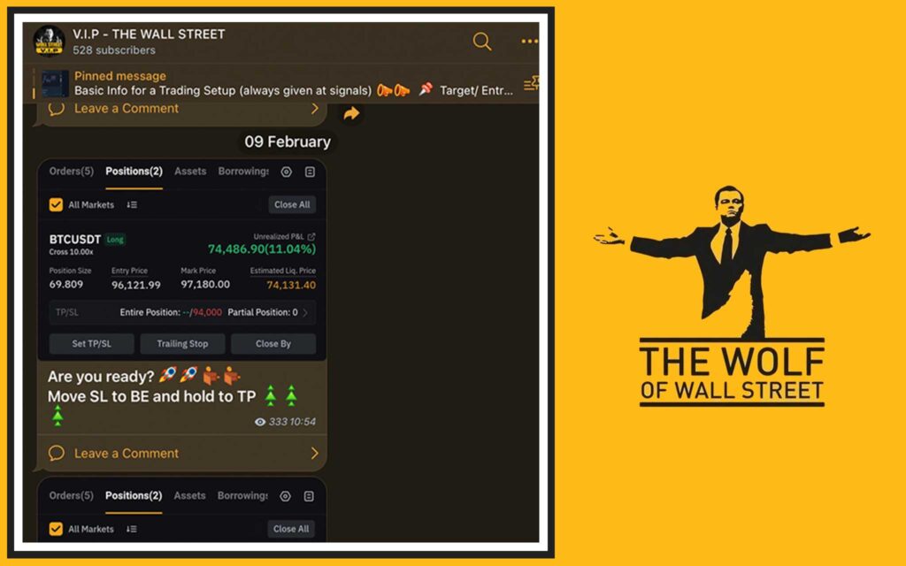 The Wolf Of Wall Street crypto trading community
