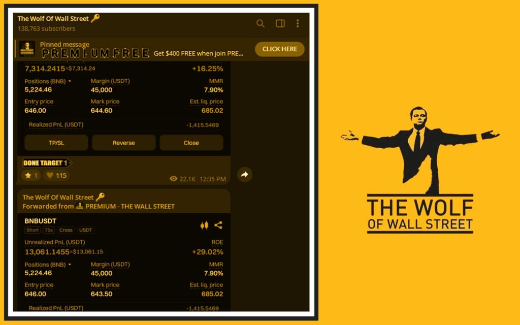 The Wolf Of Wall Street crypto trading community