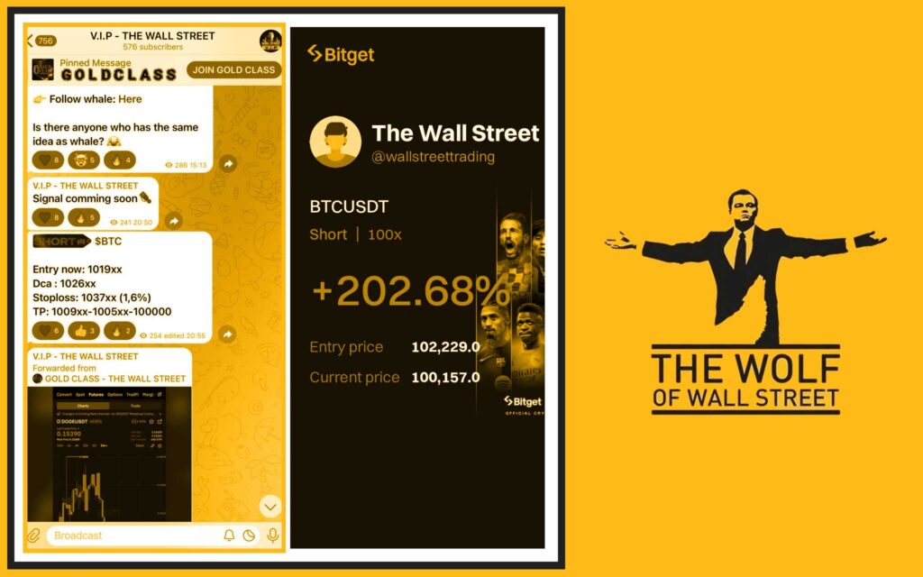 The Wolf Of Wall Street crypto trading community
