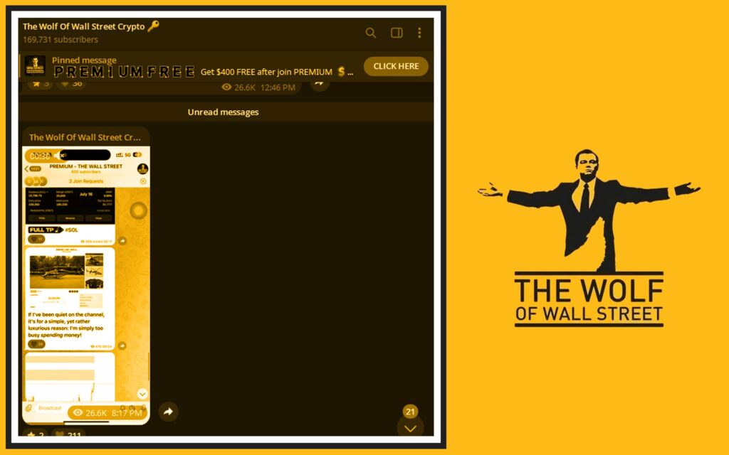 The Wolf Of Wall Street crypto trading community