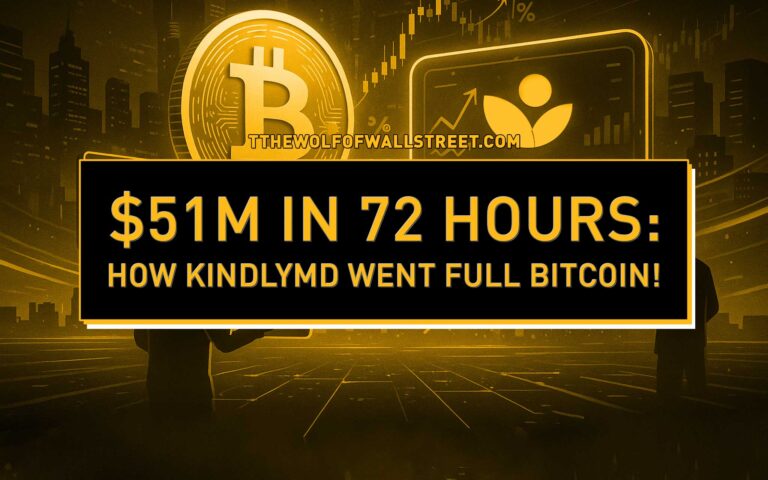The Anatomy of a Bitcoin Pivot: How KindlyMD Raised $51.5M in 72 Hours