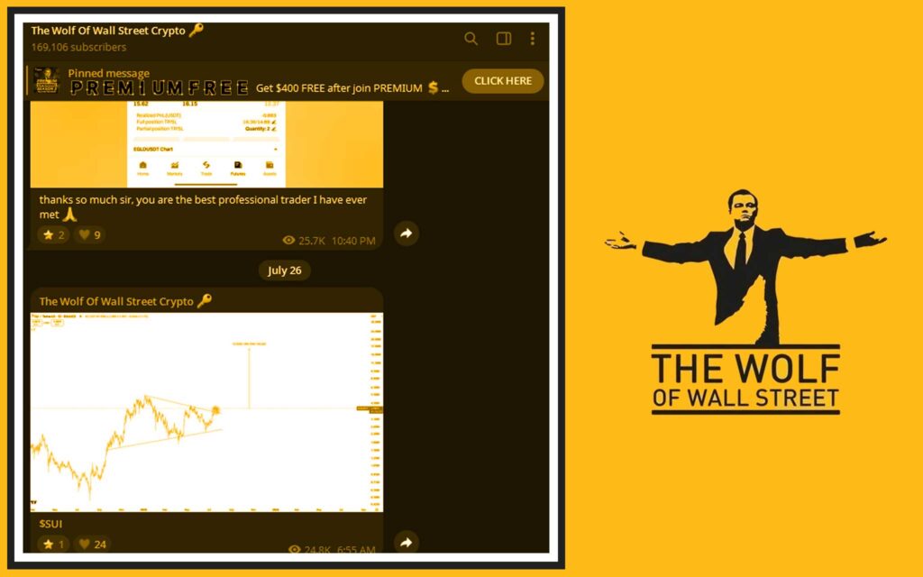 The Wolf Of Wall Street crypto trading community