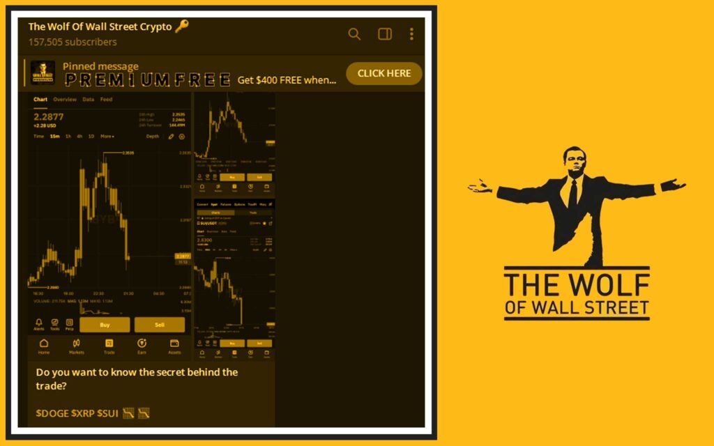 The Wolf Of Wall Street crypto trading community
