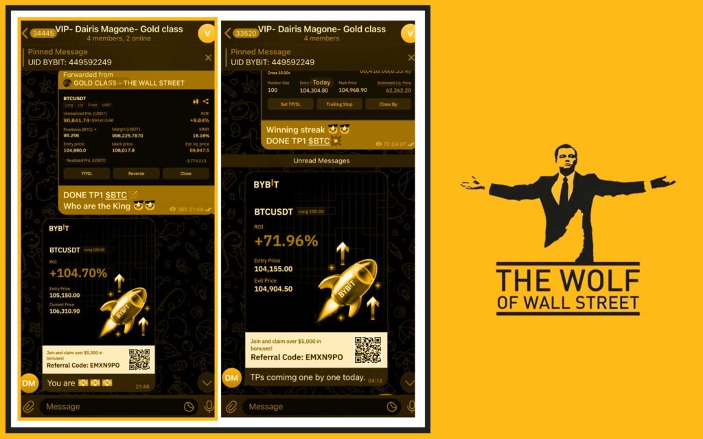The Wolf Of Wall Street crypto trading community