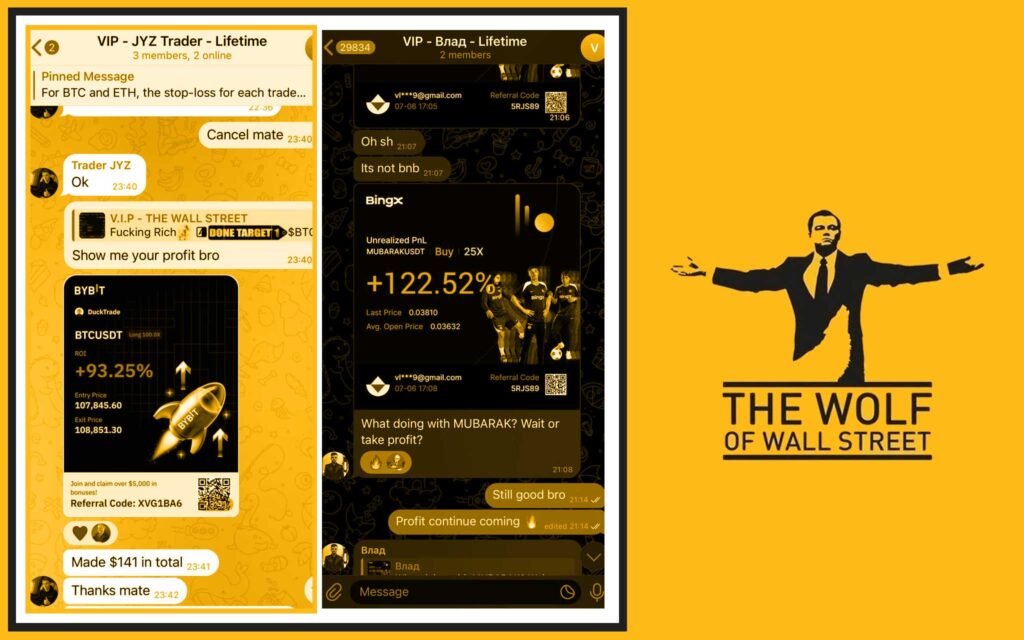 The The Wolf Of Wall Street crypto trading community