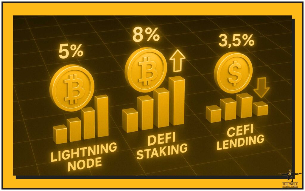 Lightning Node vs. Other Passive Income in Crypto (DeFi, Staking, Lending)