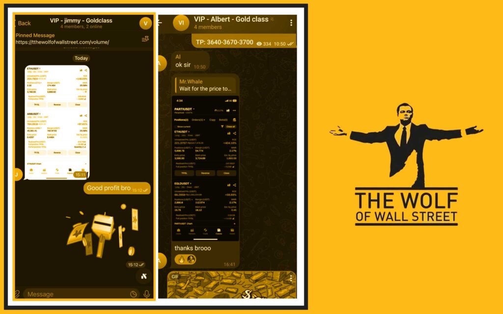 The Wolf Of Wall Street crypto trading community