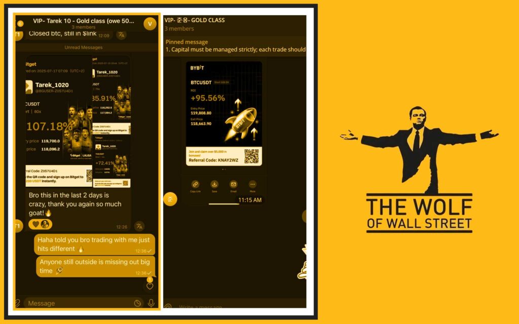 The Wolf Of Wall Street crypto trading community