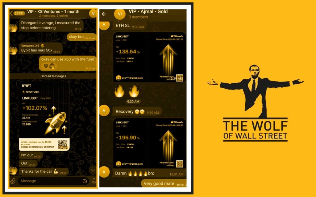 The Wolf Of Wall Street crypto trading community