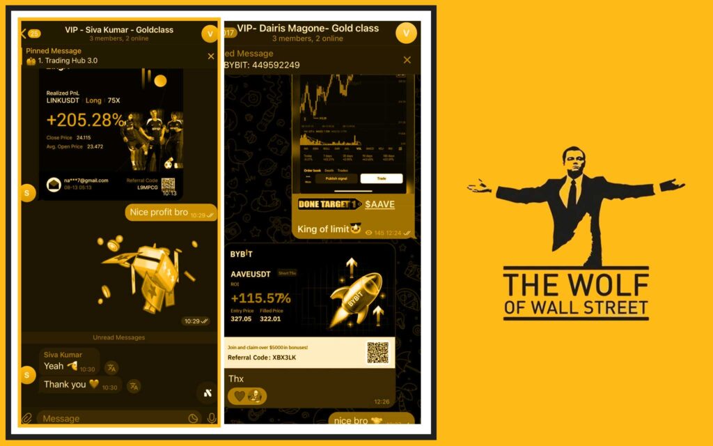The Wolf Of Wall Street crypto trading community