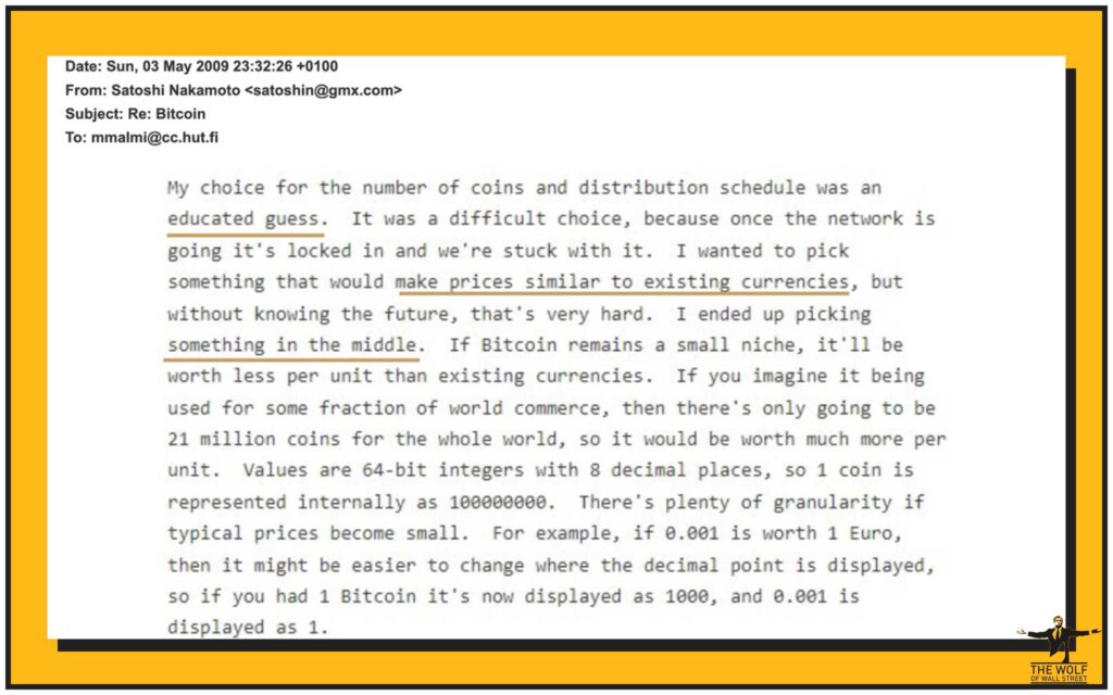 For Bitcoin, that number is 21 million.