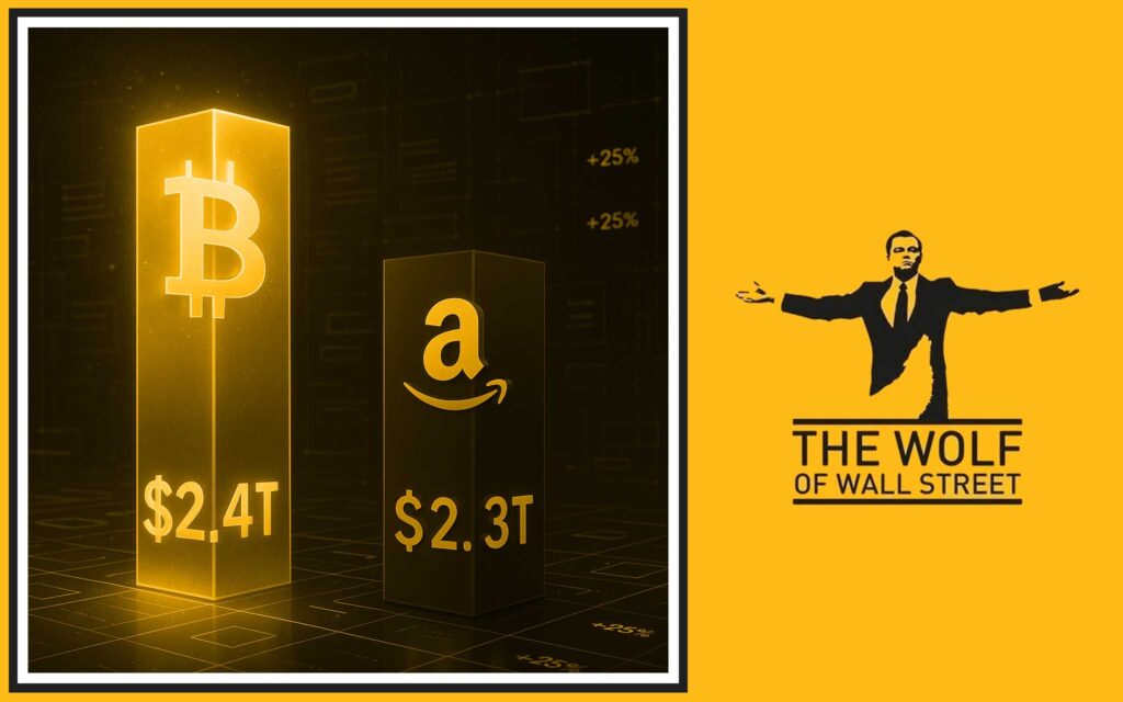 The Market Cap Milestone: Amazon, Out—Bitcoin, In