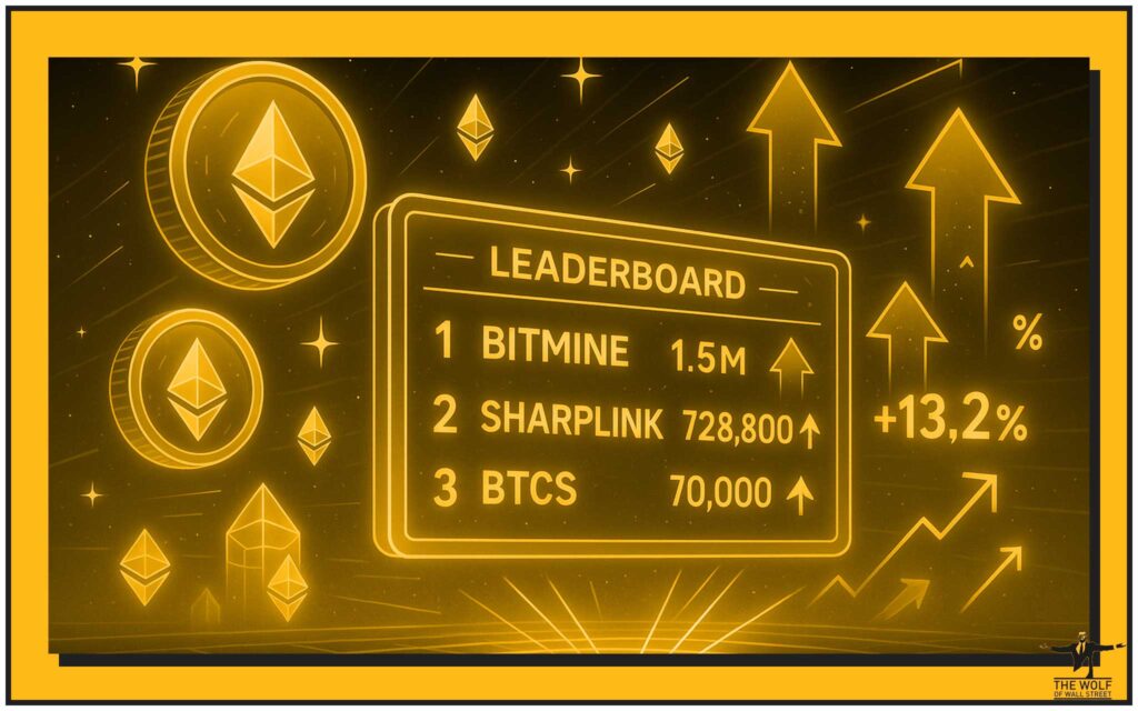 Top 10 Ethereum treasuries