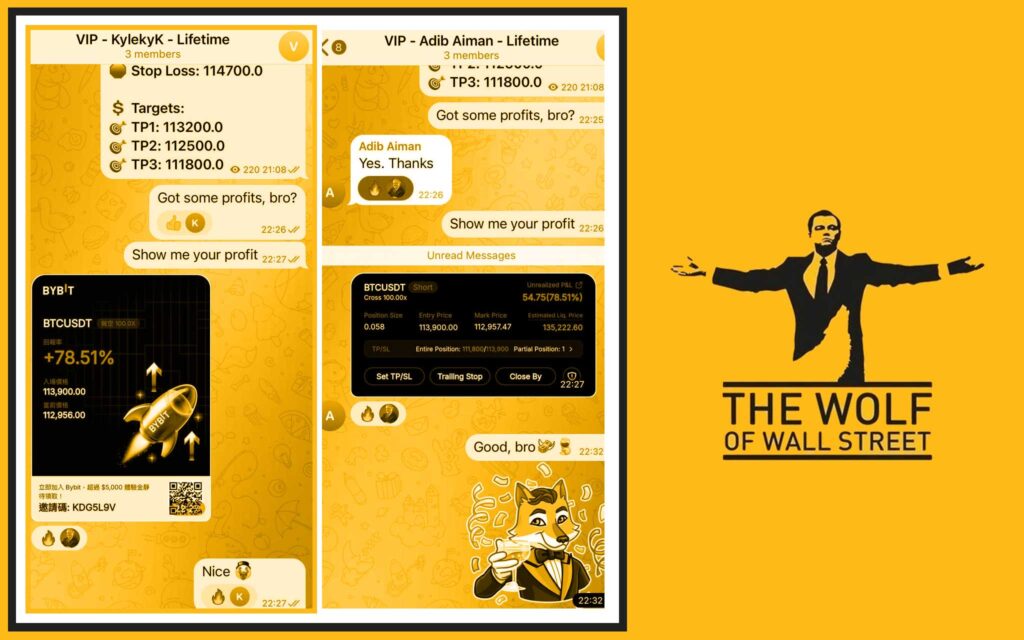 The Wolf Of Wall Street crypto trading community