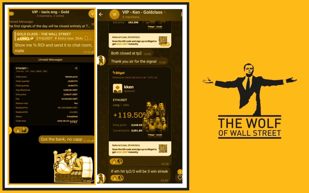 The Wolf Of Wall Street crypto trading community