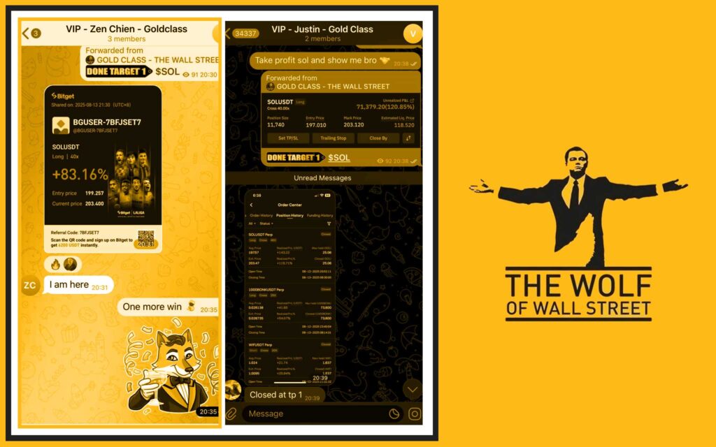 The Wolf Of Wall Street crypto trading community