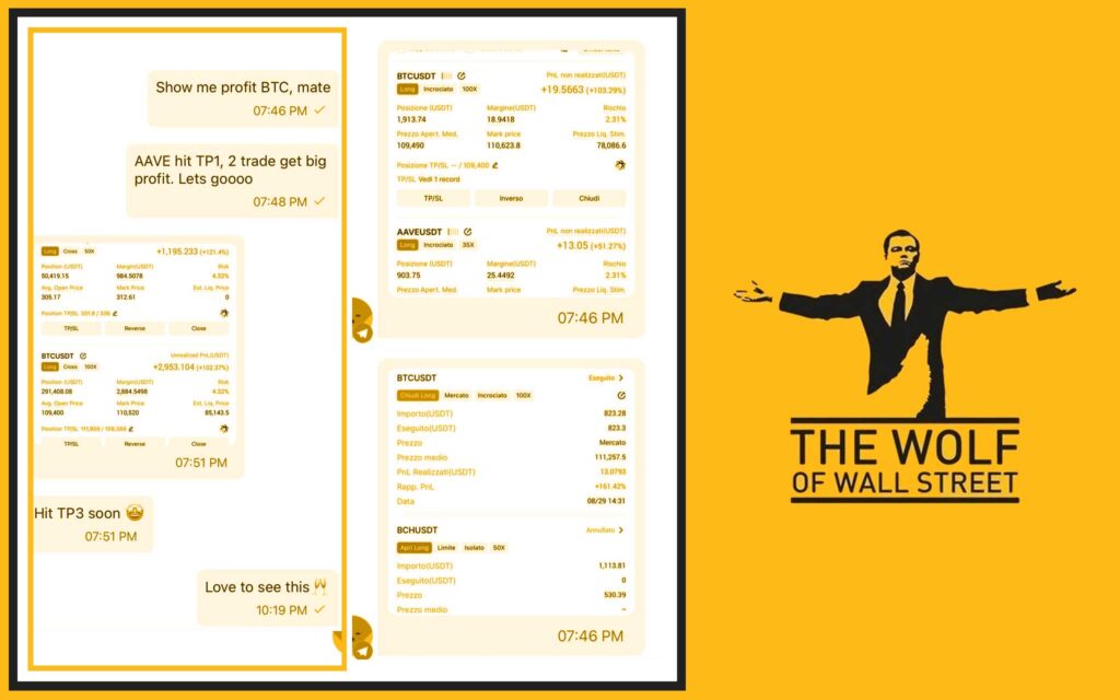 The Wolf Of Wall Street crypto trading community