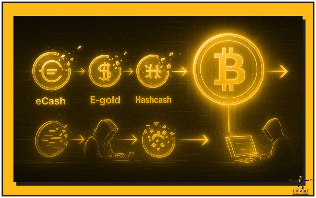 The Pre-Bitcoin Experiments – Failed Blueprints That Paved the Way