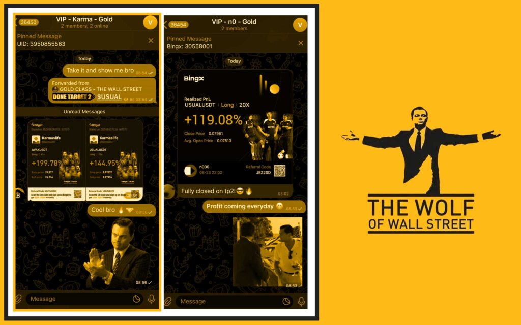 The Wolf Of Wall Street crypto trading community