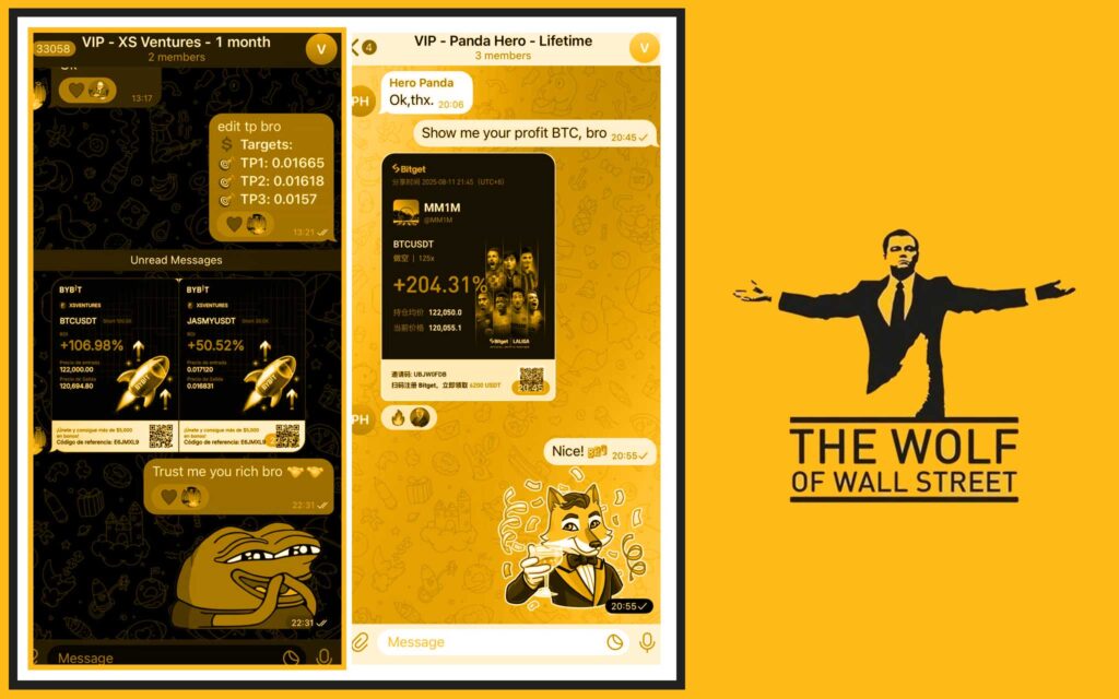 The Wolf Of Wall Street crypto trading community