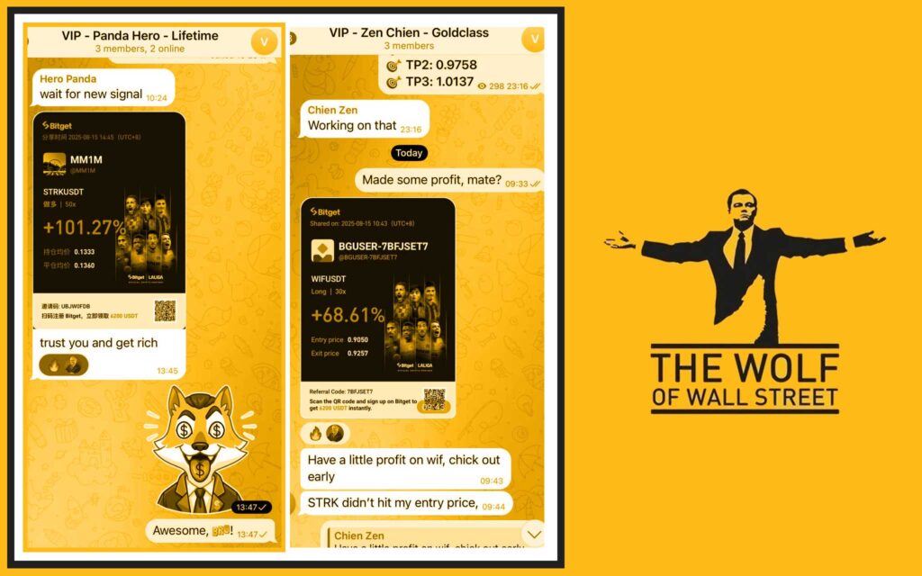 The Wolf Of Wall Street crypto trading community