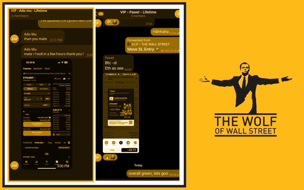 The Wolf Of Wall Street crypto trading community