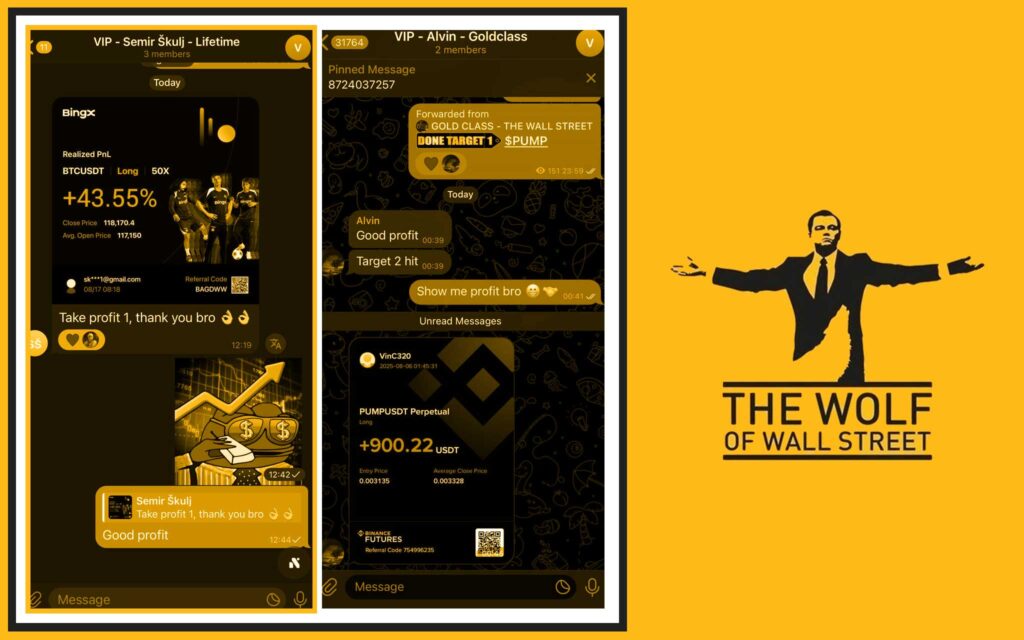 The Wolf Of Wall Street crypto trading community