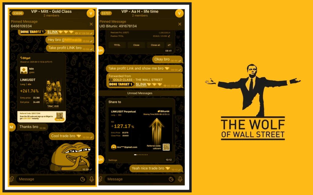 The Wolf Of Wall Street crypto trading community