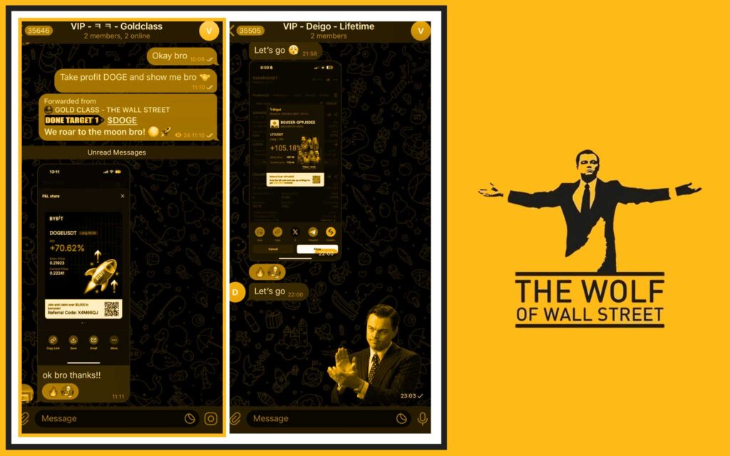 The Wolf Of Wall Street crypto trading community