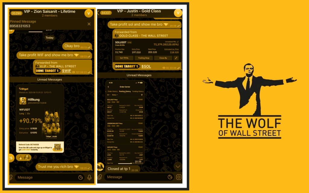 The Wolf Of Wall Street crypto trading community