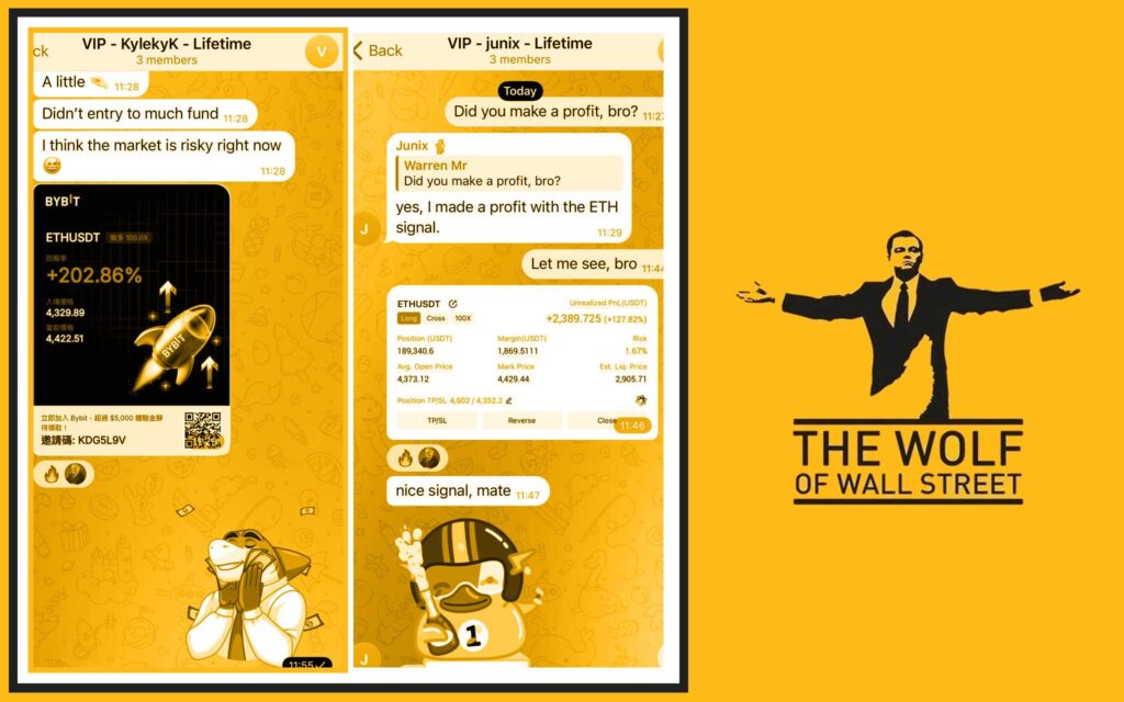 The Wolf Of Wall Street Crypto Trading Community