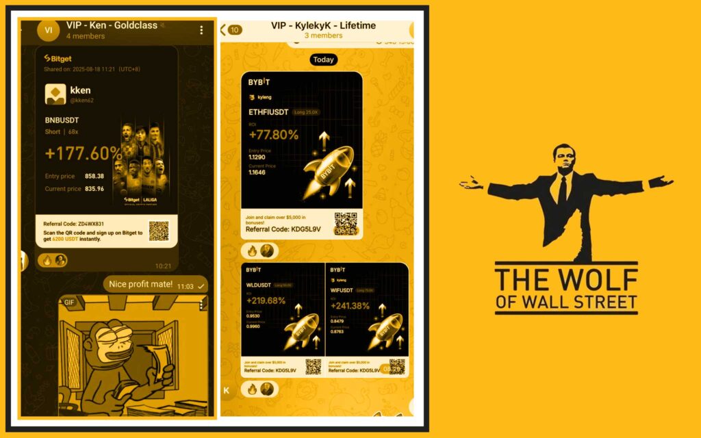 The Wolf Of Wall Street crypto trading community
