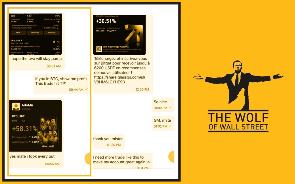 The Wolf Of Wall Street crypto trading community