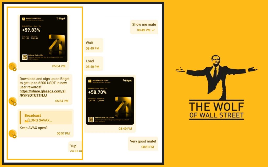 The Wolf Of Wall Street crypto trading community