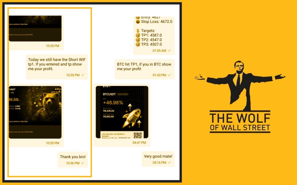 The Wolf Of Wall Street crypto trading community
