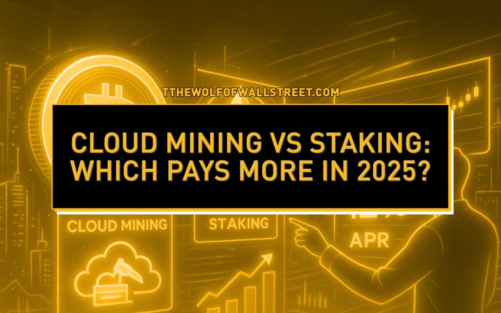 Cloud Mining vs Staking: The Wolf’s 2025 Guide to Passive Crypto Income
