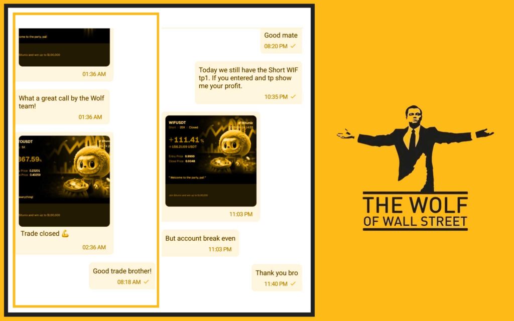 The Wolf Of Wall Street crypto trading community