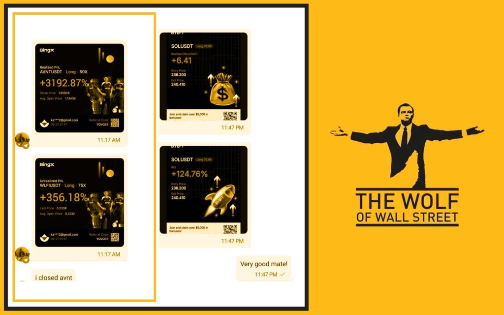 The Wolf Of Wall Street crypto trading community