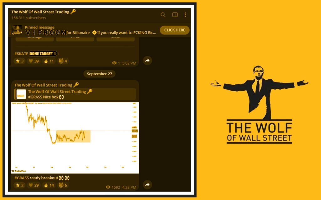 The Wolf Of Wall Street crypto trading community