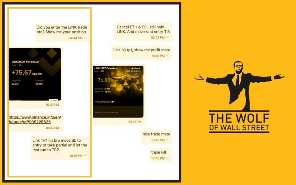 The Wolf Of Wall Street crypto trading community