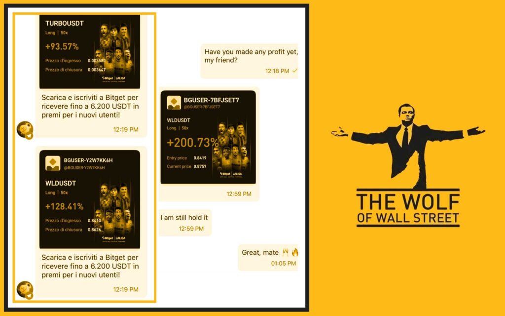 The Wolf Of Wall Street crypto trading community