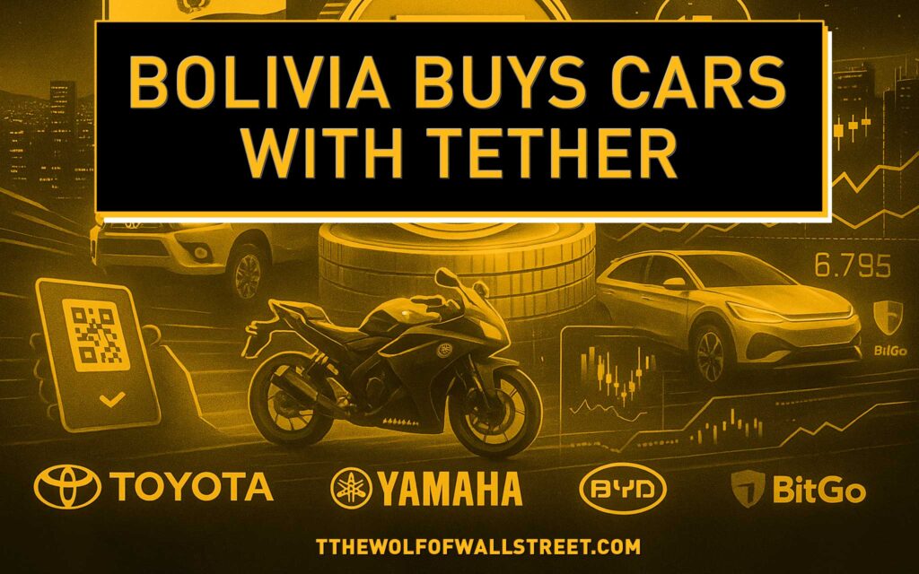 Toyota, Yamaha, BYD Accept Tether in Bolivia – The Wolf of Crypto Adoption