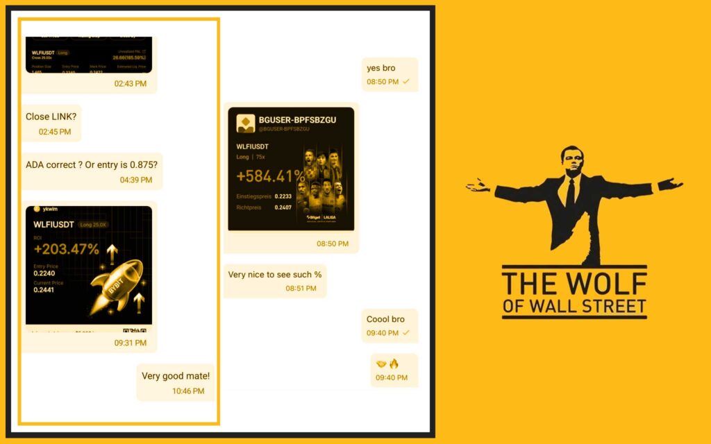 The Wolf Of Wall Street crypto trading community